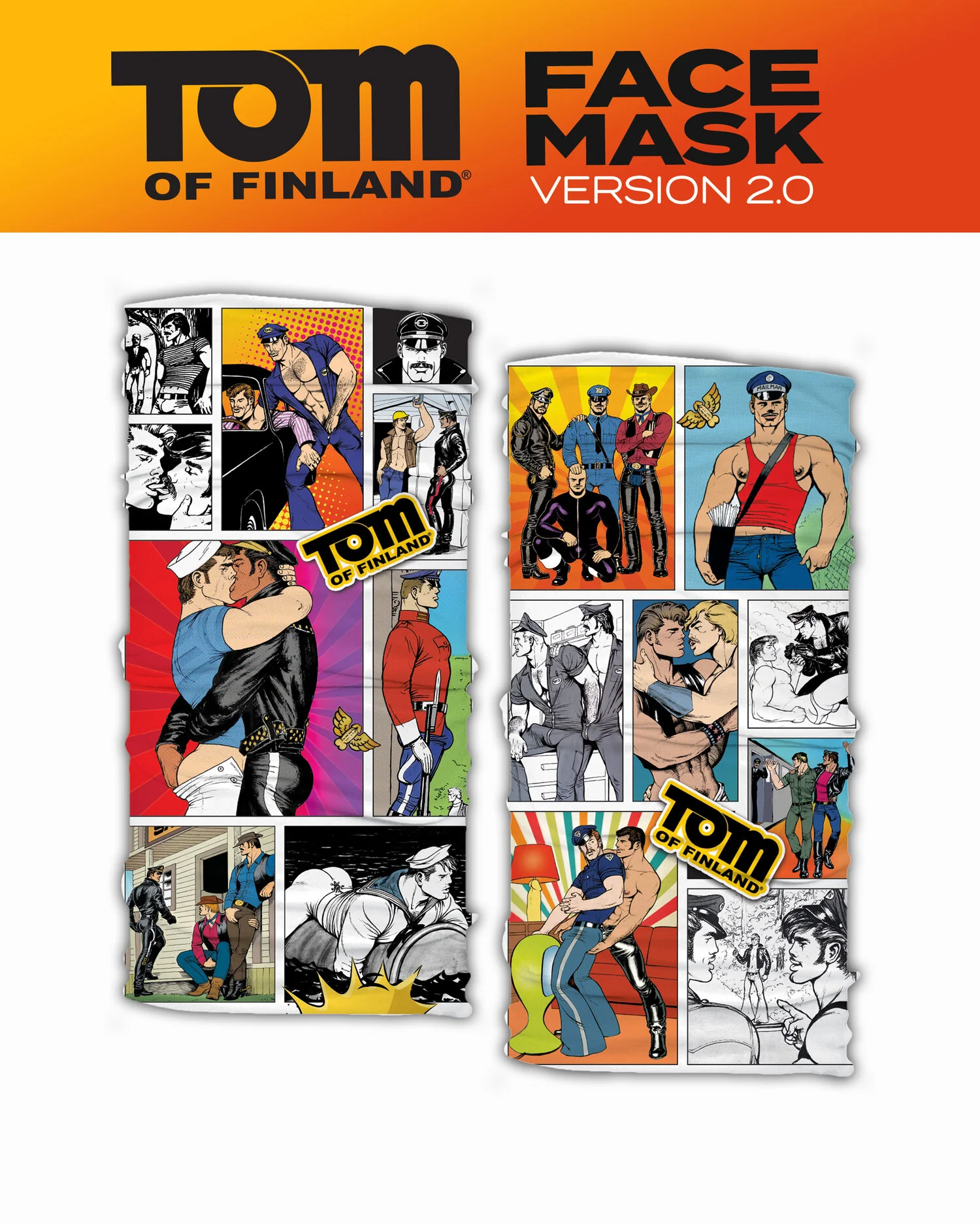 TOM OF FINLAND FACE MASK BY PEACHY KINGS - Image 4
