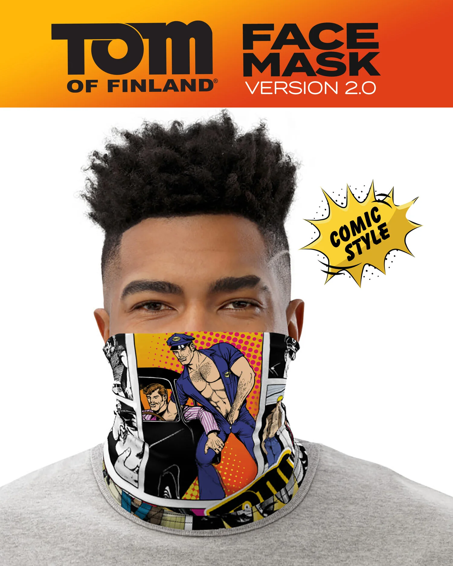 TOM OF FINLAND FACE MASK BY PEACHY KINGS - Image 6