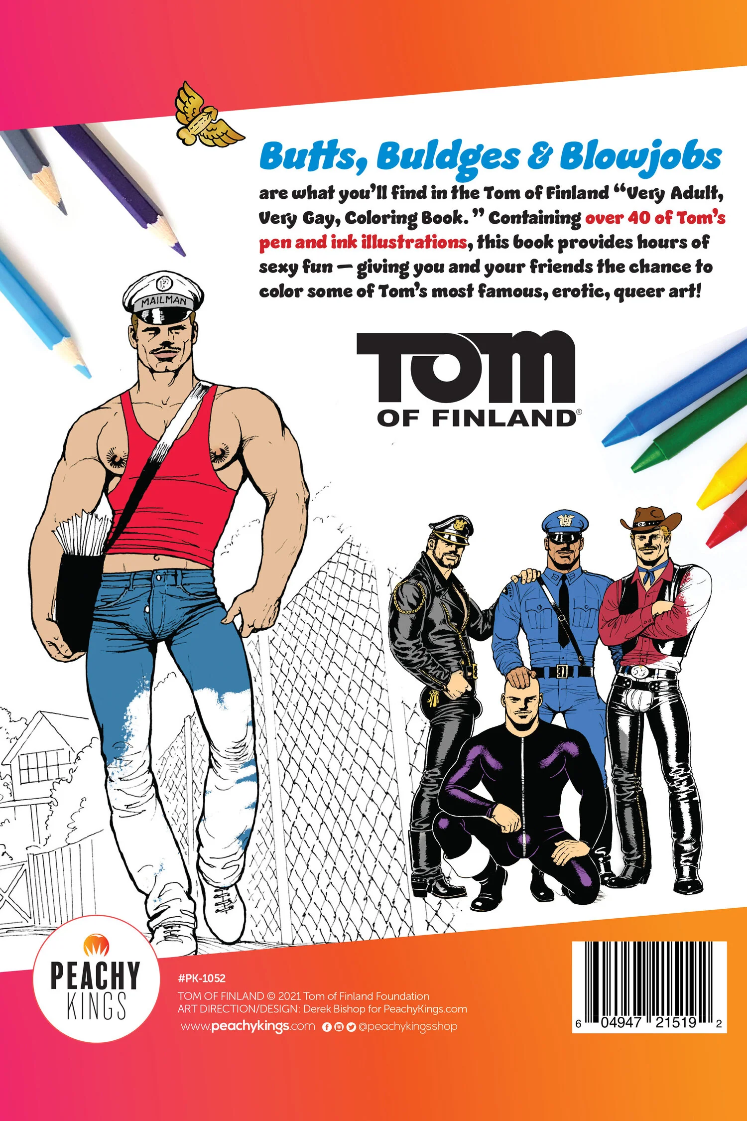 Tom of Finland Gay, Adult Coloring Book - Image 2