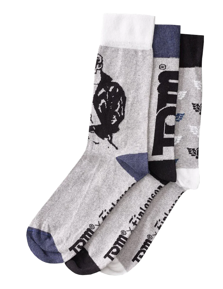 TOM OF FINLAND MULTI GRAY SOCKS BY FINLAYSON - Image 4