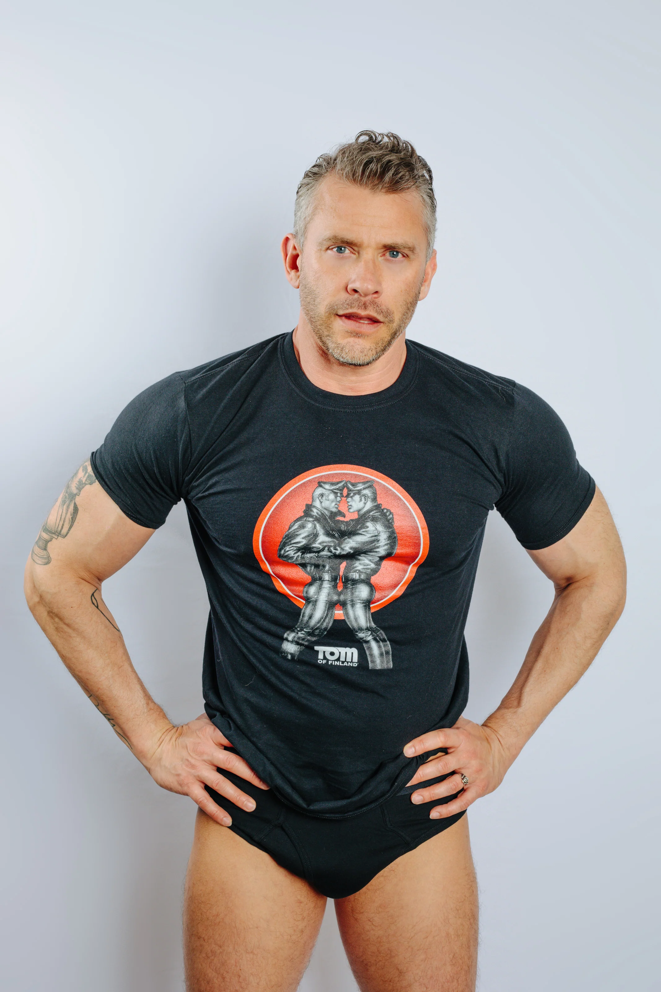 Tom of Finland Leather Duo Tee by Peachy Kings - Image 8