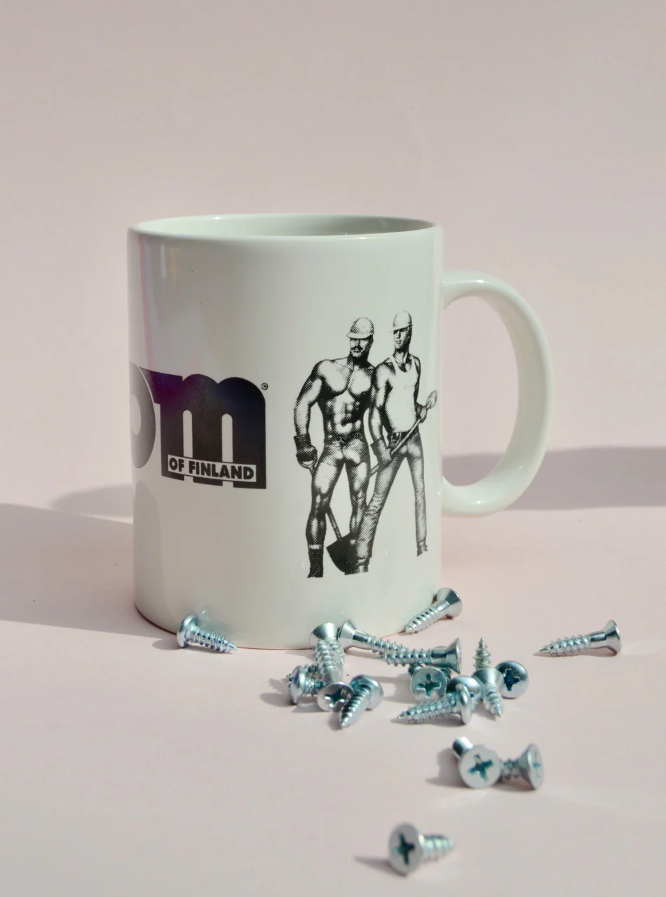 Tom of Finland Lifeguard / Construction Worker Ceramic Coffee Mug - Image 2