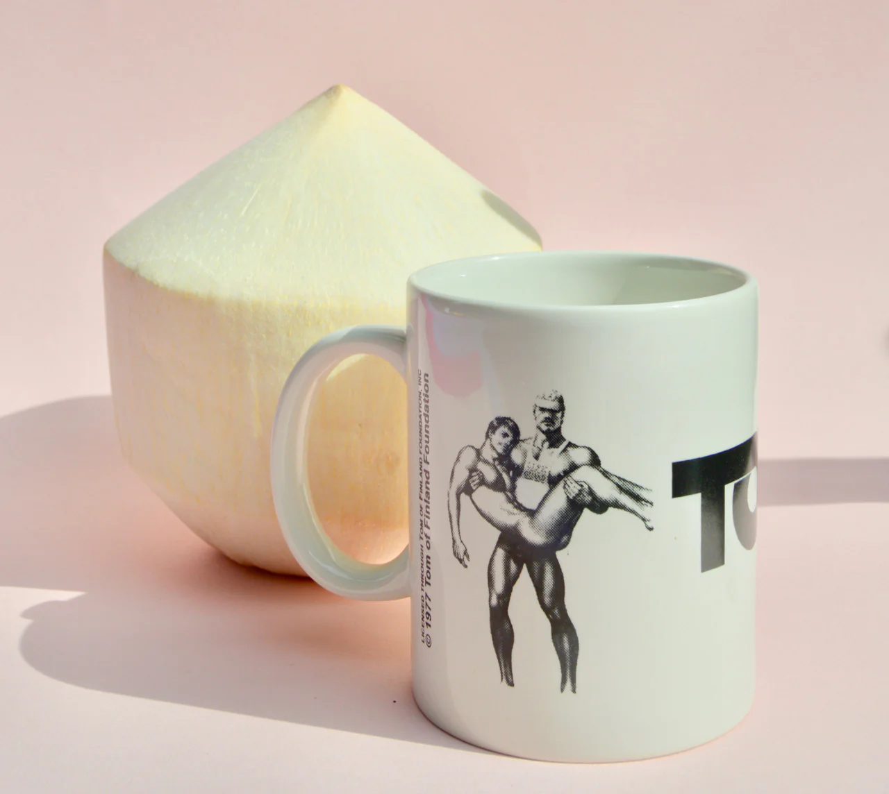 Tom of Finland Lifeguard / Construction Worker Ceramic Coffee Mug - Image 3