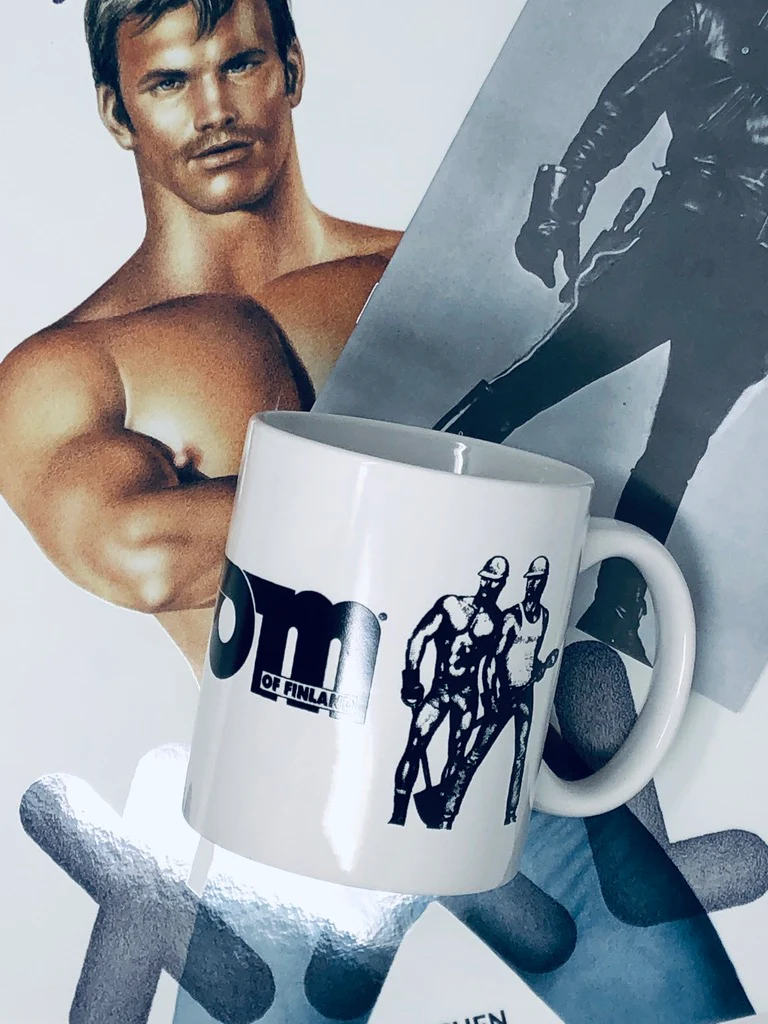 Tom of Finland Lifeguard / Construction Worker Ceramic Coffee Mug - Image 4