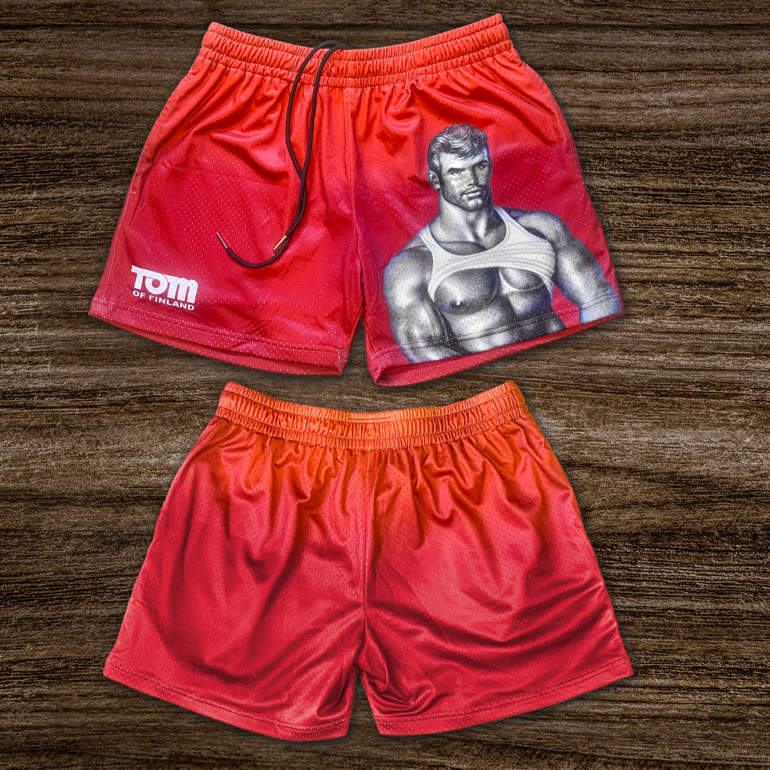 Tom of Finland Muscle Man Mesh Shorts - Image 4
