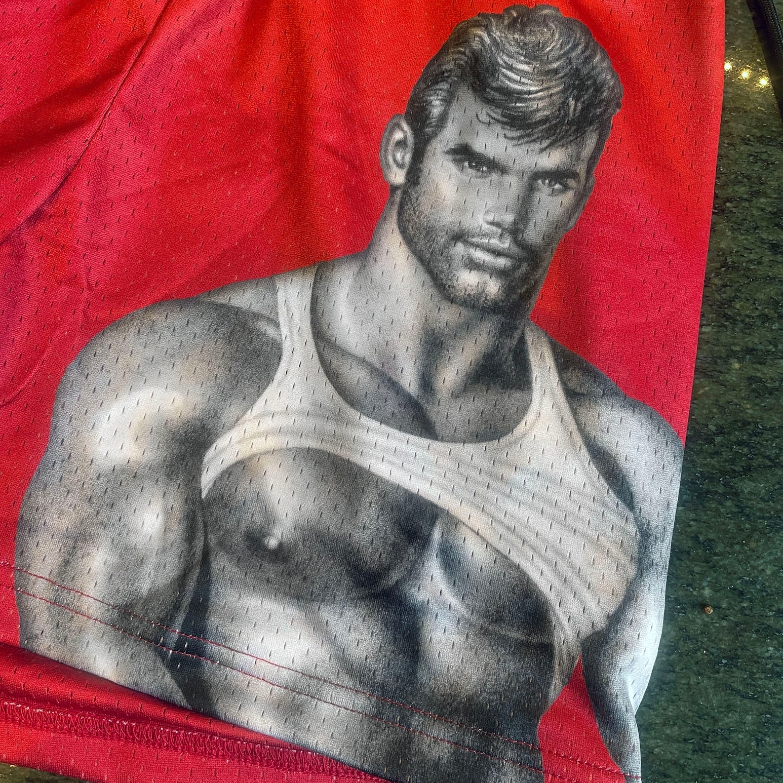 Tom of Finland Muscle Man Mesh Shorts - Image 7