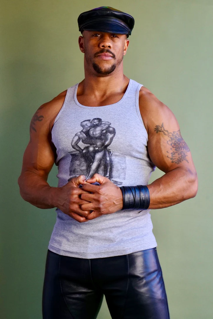 Tom of Finland PASSION Ribbed Tank Grey - Image 2
