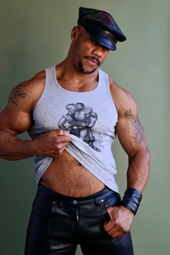 Tom of Finland PASSION Ribbed Tank Grey - Image 5