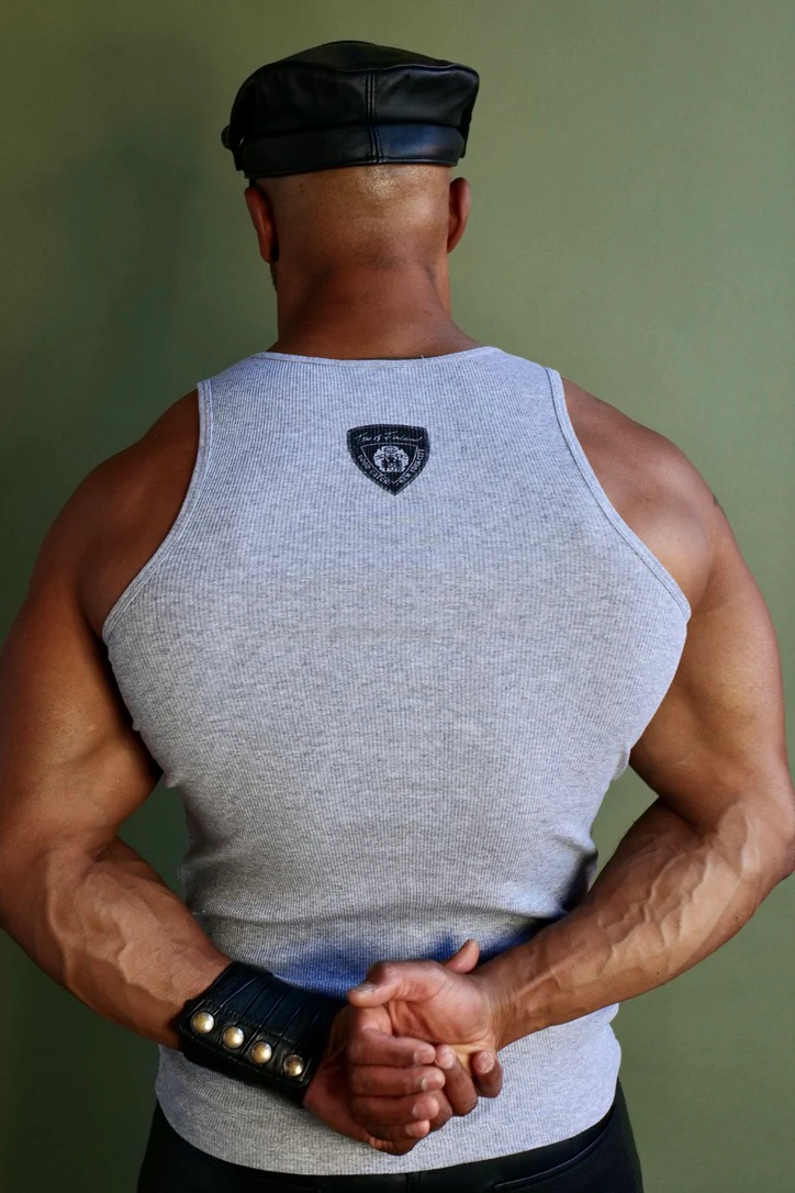 Tom of Finland PASSION Ribbed Tank Grey - Image 8