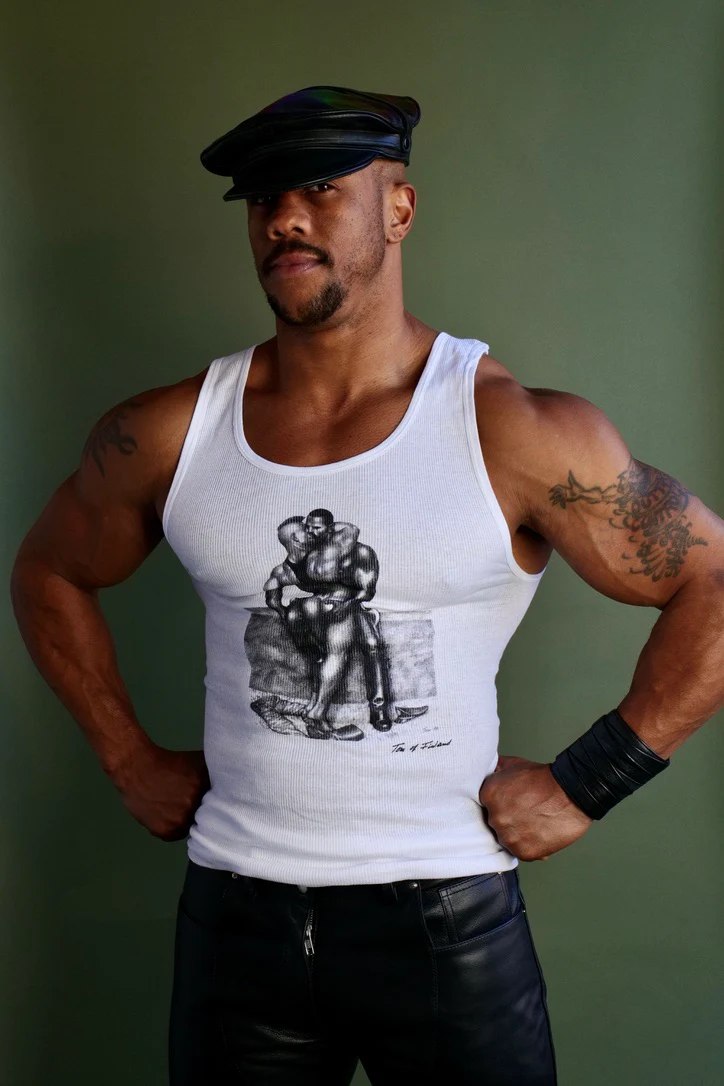 Tom of Finland PASSION Ribbed Tank White - Image 5