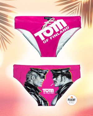 Tom of Finland PINK LOGO Swim Brief - Image 3