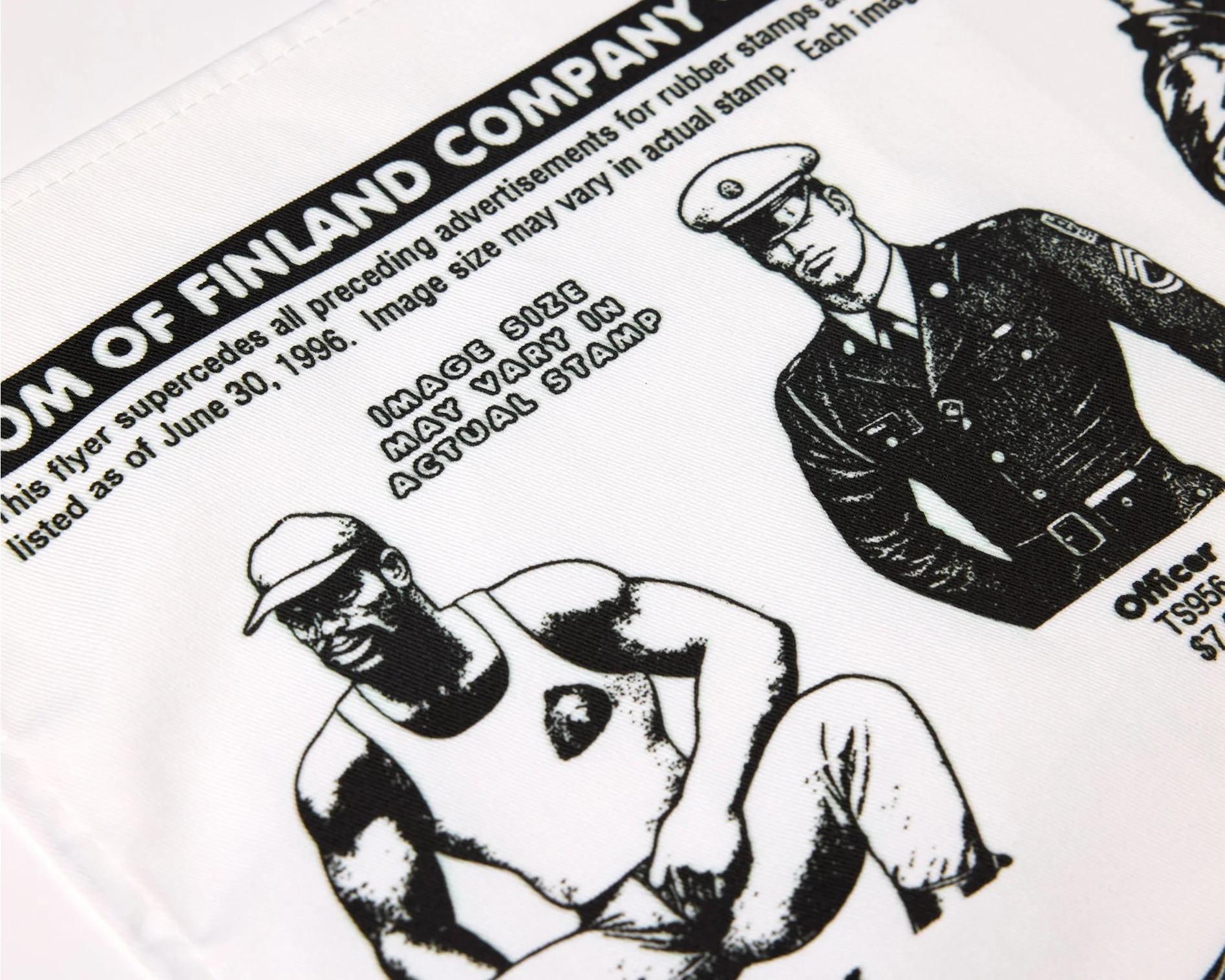 Tom of Finland Rubber Stamp Tea Towel - Image 2