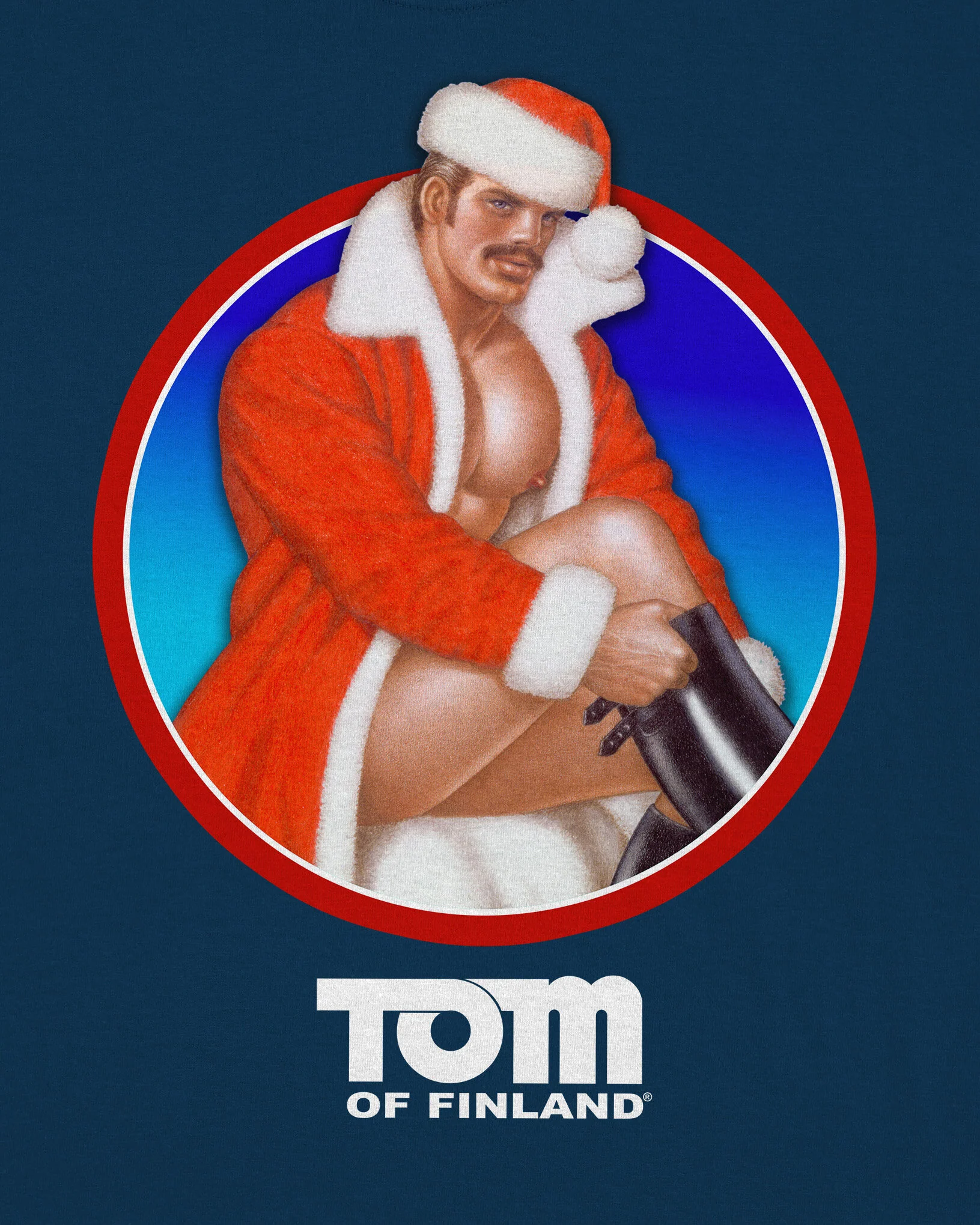 Tom of Finland Sexy Santa Sweatshirt by Peachy Kings - Image 2