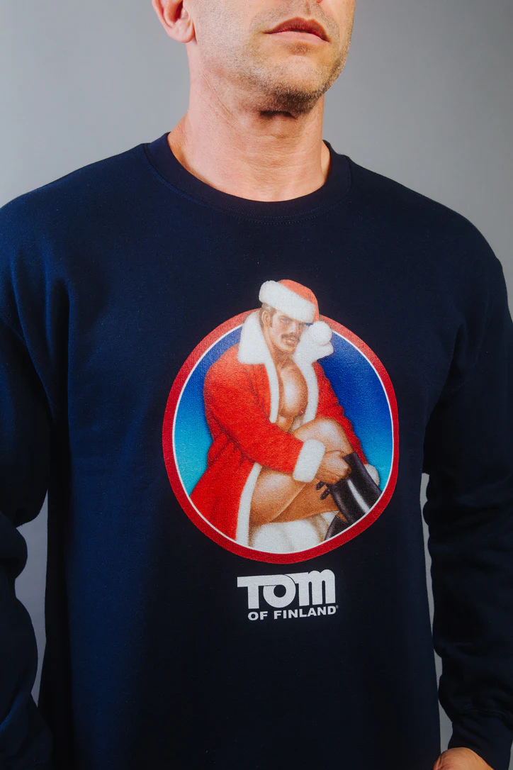 Tom of Finland Sexy Santa Sweatshirt by Peachy Kings - Image 8