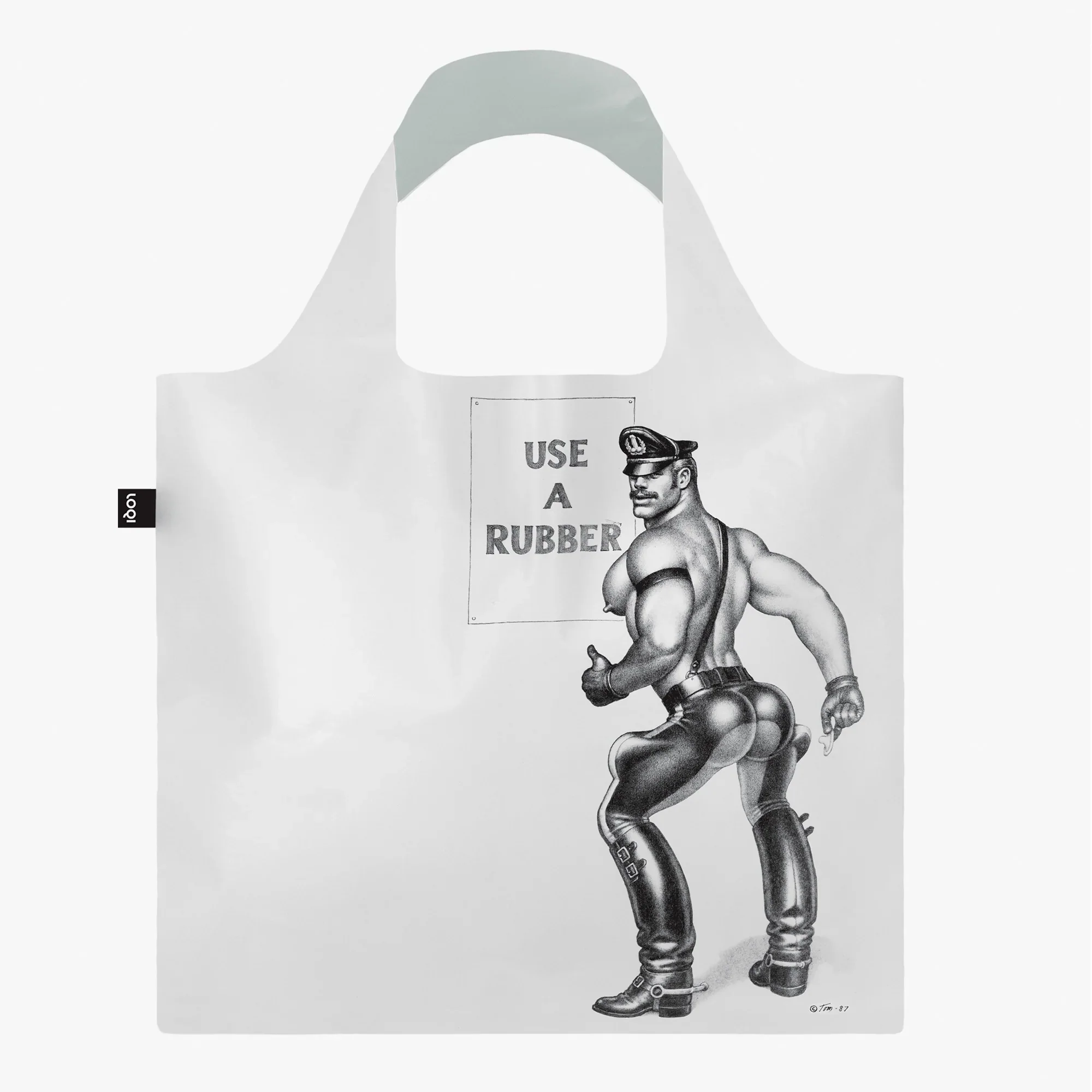 TOM OF FINLAND USE A RUBBER MILKY TRANSPARENT BAG BY LOQI - Image 2