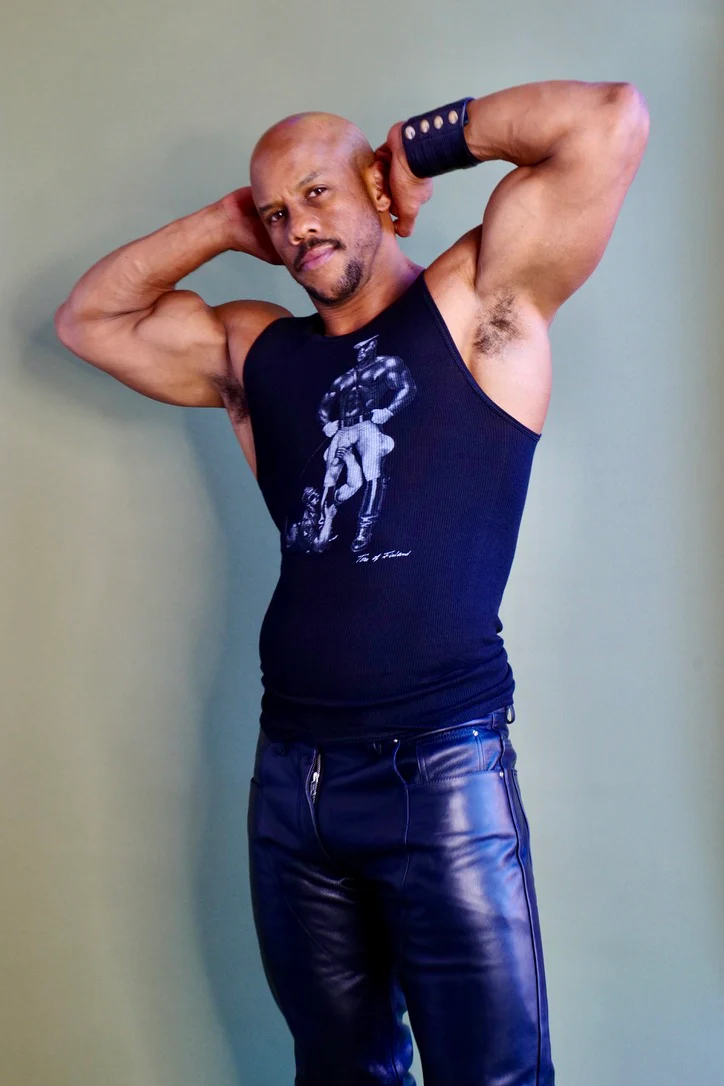 Tom of Finland WORSHIP Ribbed Tank Black - Image 3