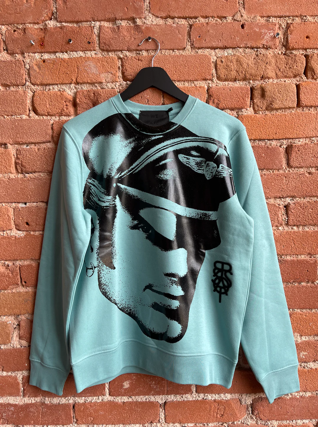 TOM OF FINLAND x WE ARE SPASTOR BIKER HEAD SWEATSHIRT - EMERALD - Image 7