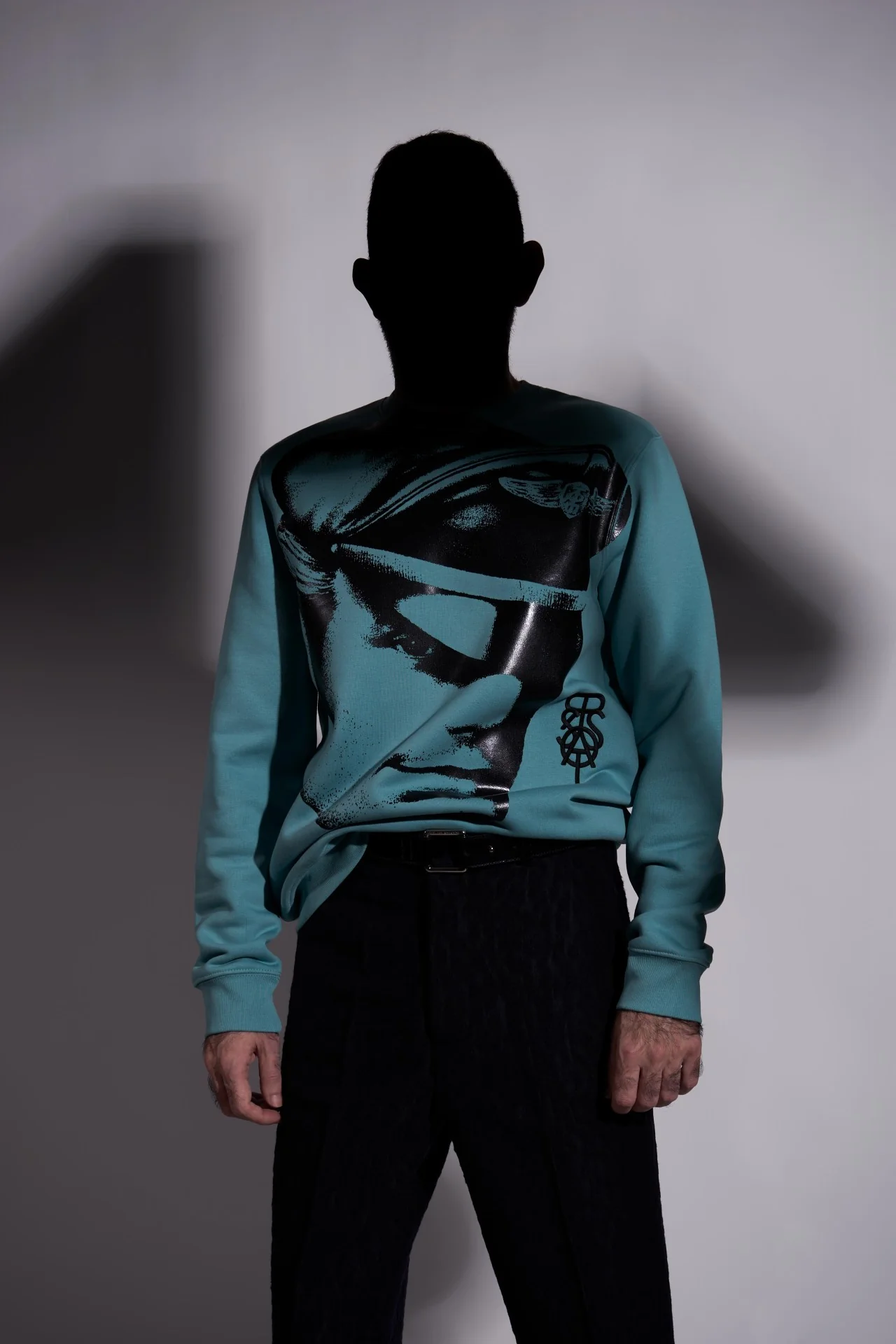 TOM OF FINLAND x WE ARE SPASTOR BIKER HEAD SWEATSHIRT - EMERALD - Image 9