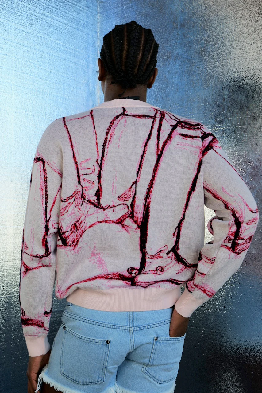 TOM OF FINLAND x WE ARE SPASTOR SWEATER PEARL - Image 2