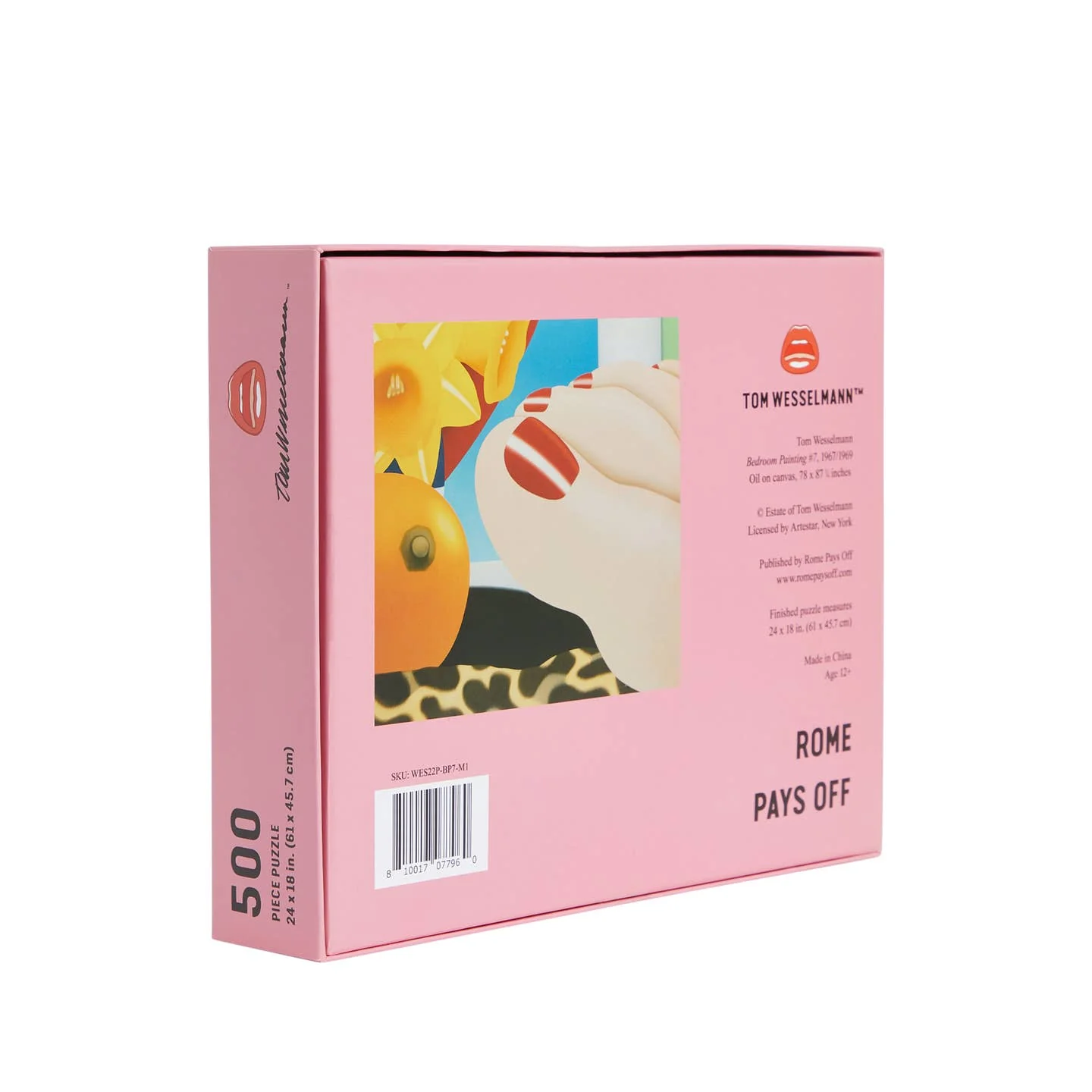 Tom Wesselmann Bedroom Painting #7 500-Piece Jigsaw Puzzle - Image 2