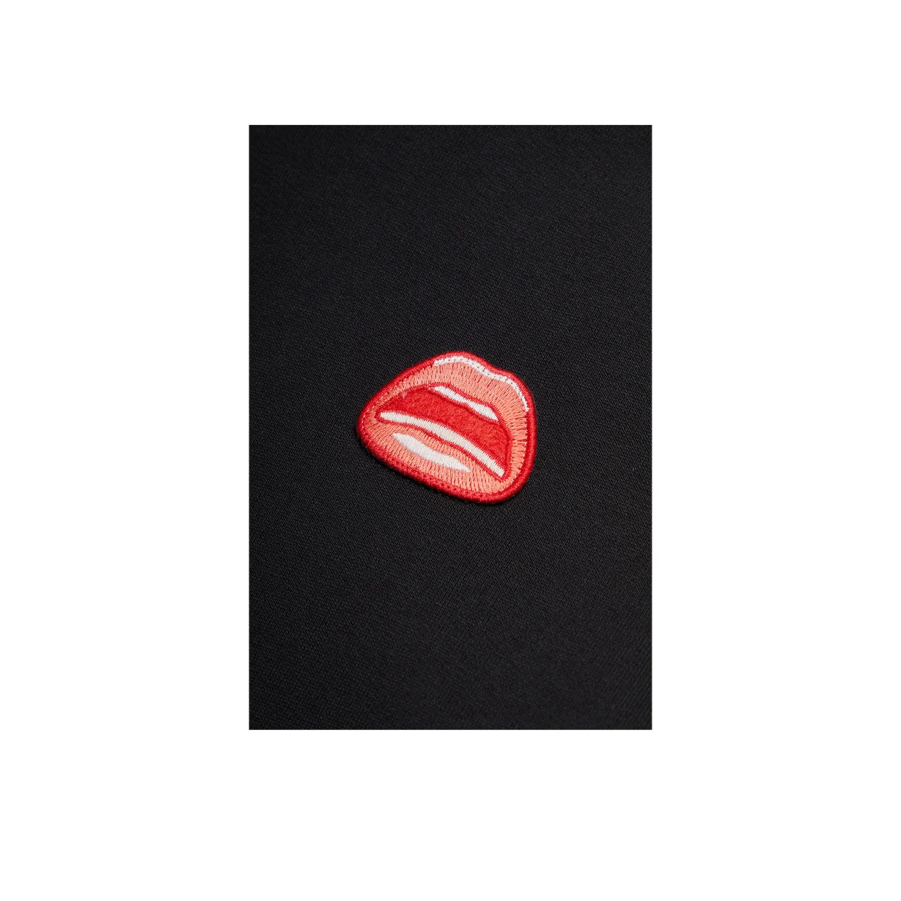 Tom Wesselmann Mouth Icon Patch Hoodie - Black - Image 3