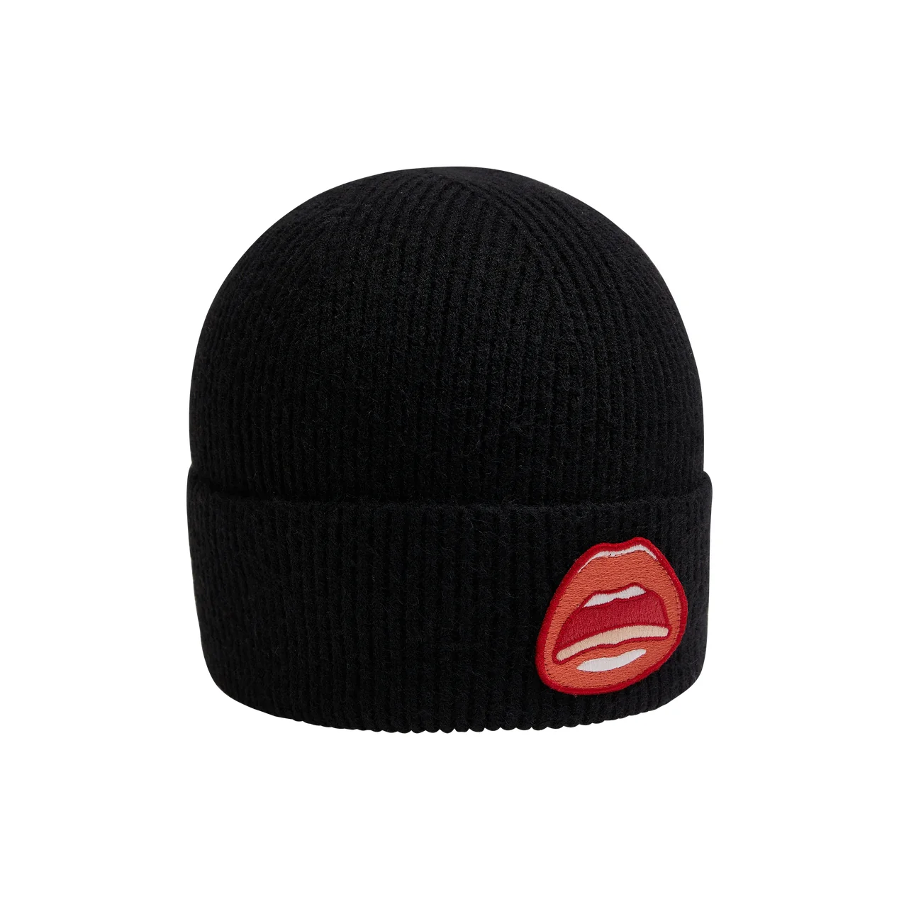 Tom Wesselmann Mouth Icon Patch Knit Beanie - Image 2