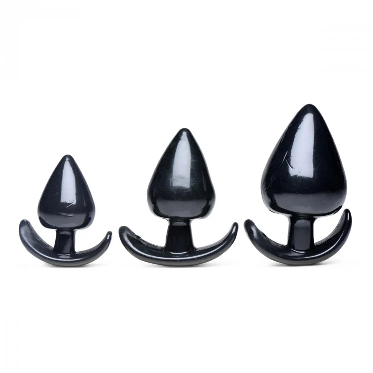 Triple Spades 3 Piece Anal Plug Set - Image 2