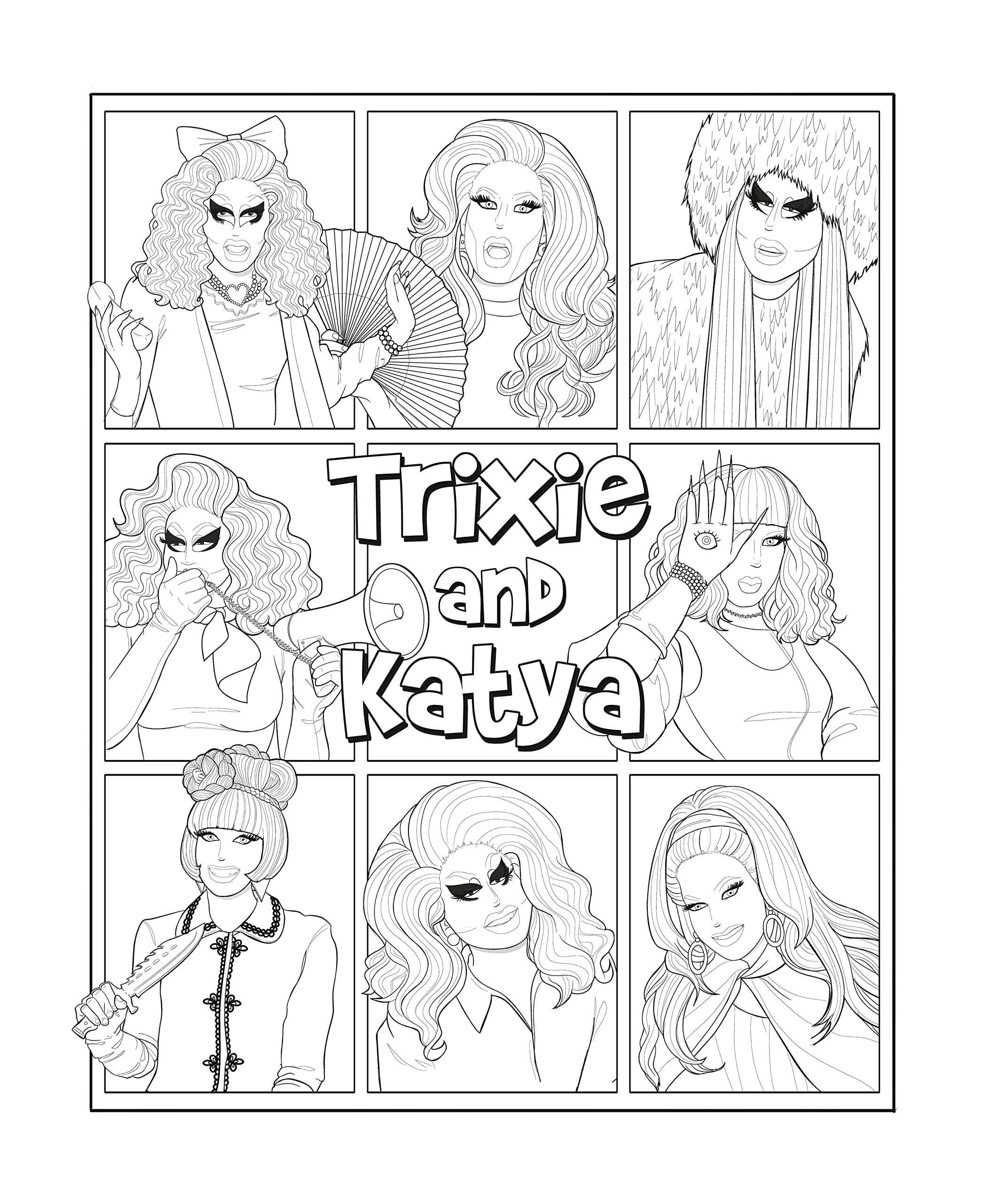 THE OFFICIAL TRIXIE AND KATYA COLORING BOOK - Image 13