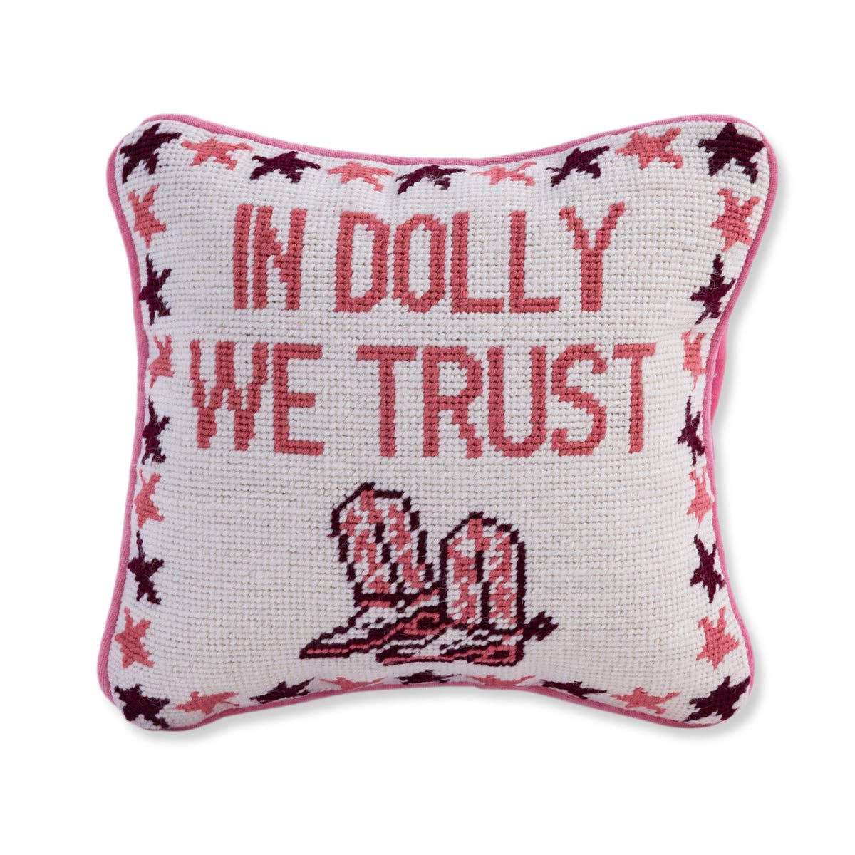 Trust Dolly Needlepoint Pillow - Image 2