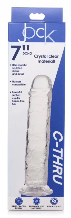 Jock C-Thru Dildo - 7 Inch - Image 3