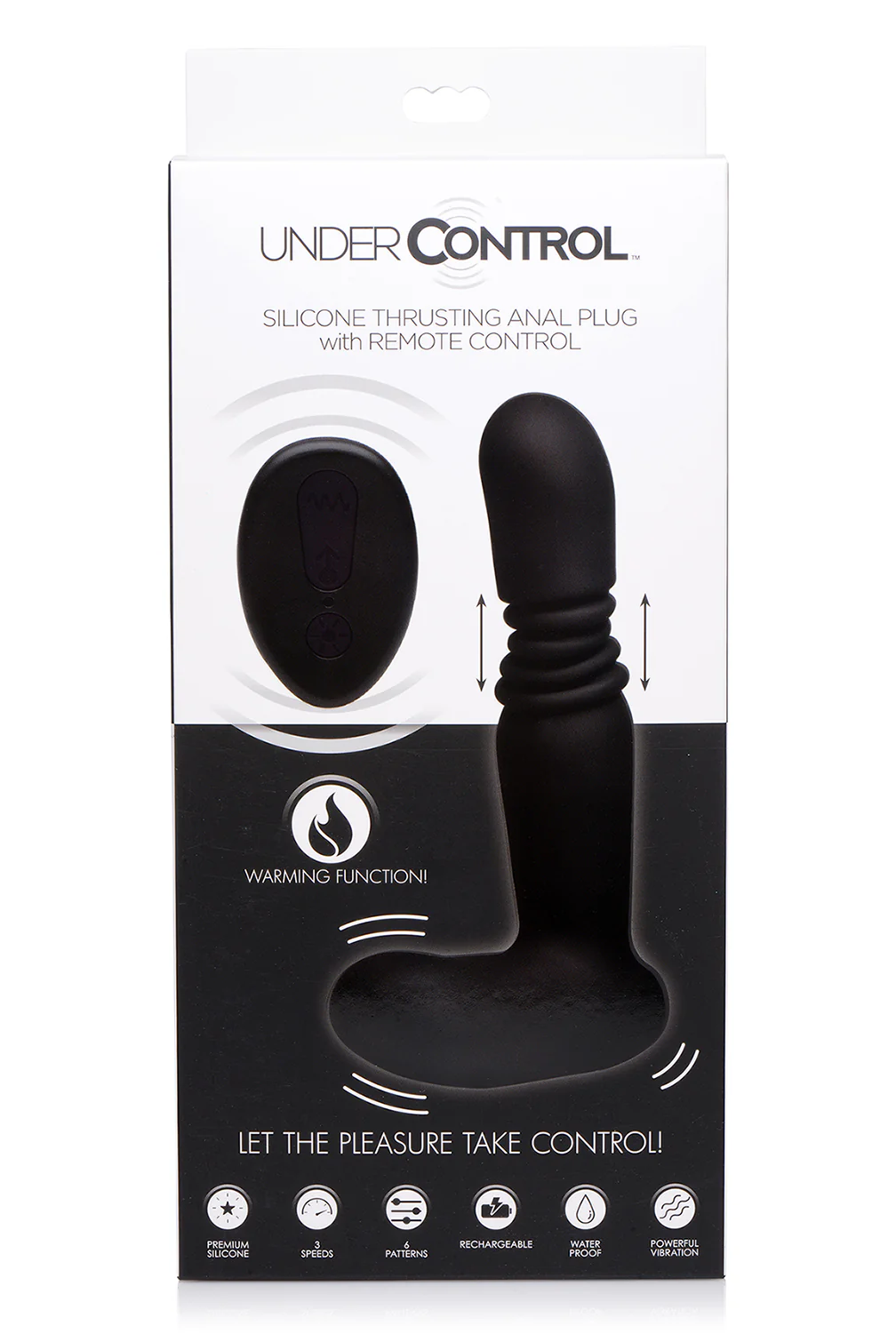 Under Control Silicone Thrusting Anal Plug with Remote Control - Image 8