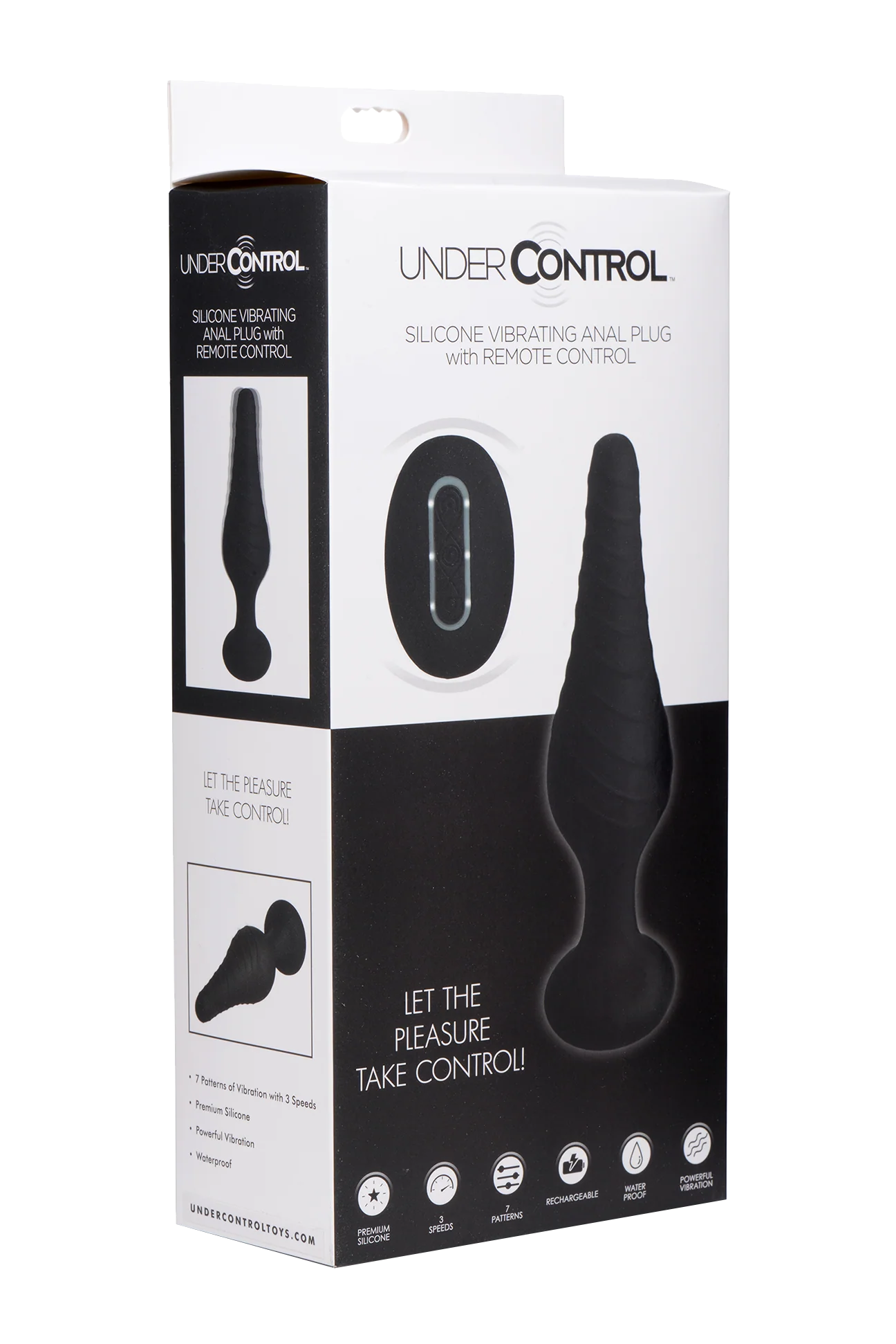 Under Control Silicone Vibrating Anal Plug with Remote Control - Image 4