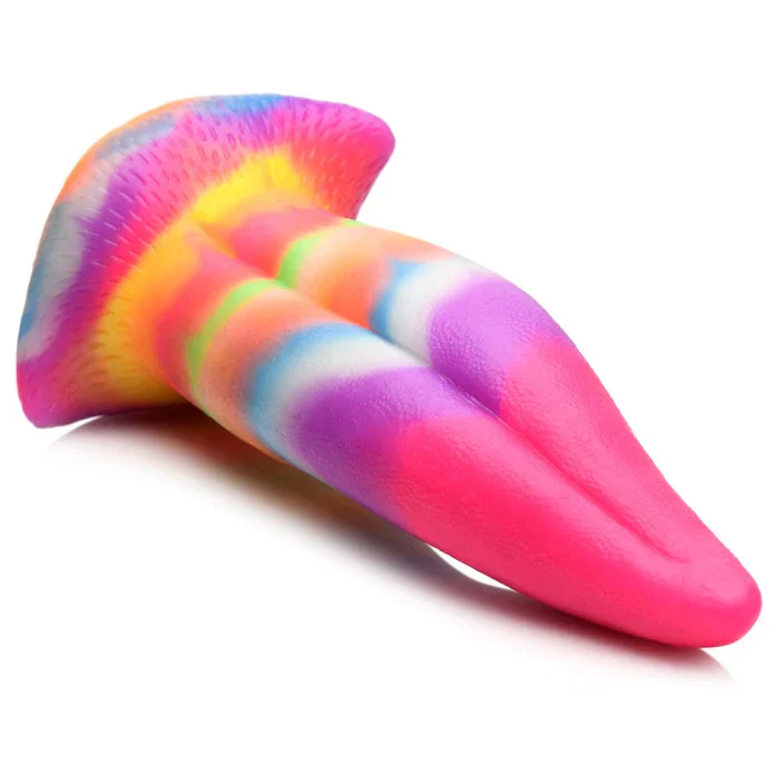 Creature Cock Unicorn Kiss Unicorn Tongue Glow-In-The-Dark Silicone Dildo - Image 5