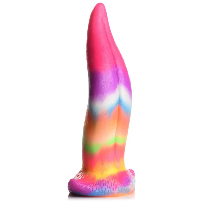 Creature Cock Unicorn Kiss Unicorn Tongue Glow-In-The-Dark Silicone Dildo - Image 6