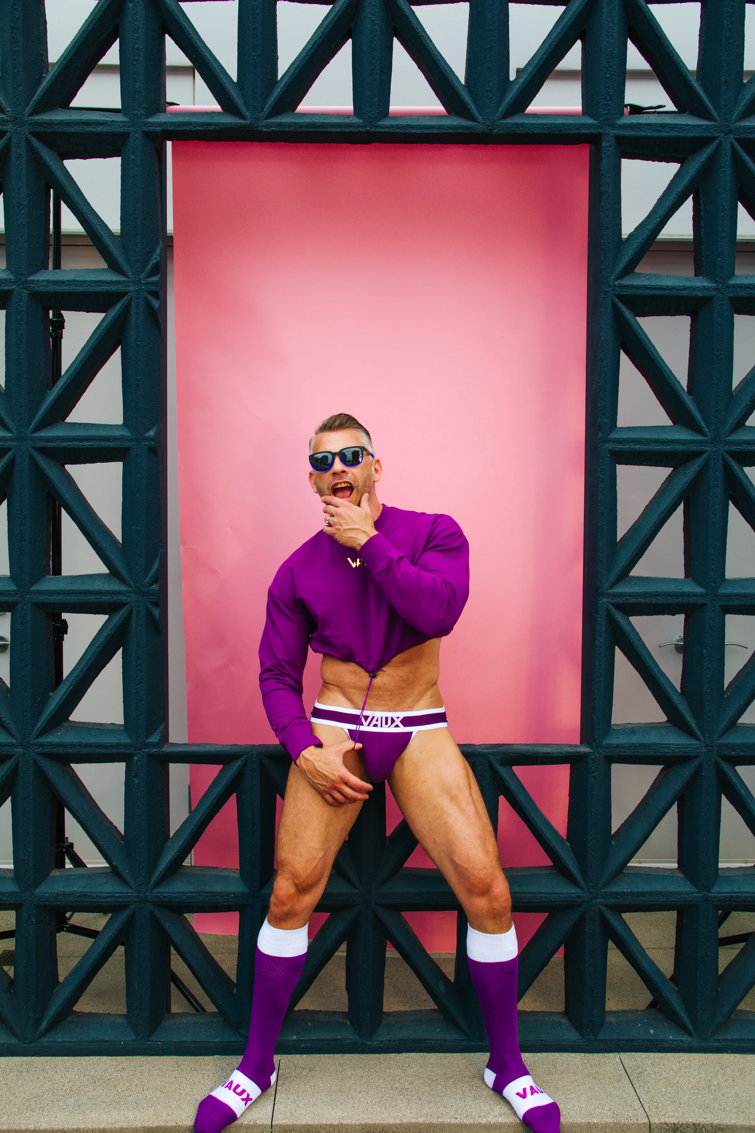 VAUX COTTON CANDY CROPPED TOP BY CELLBLOCK13 - Purple - Image 8