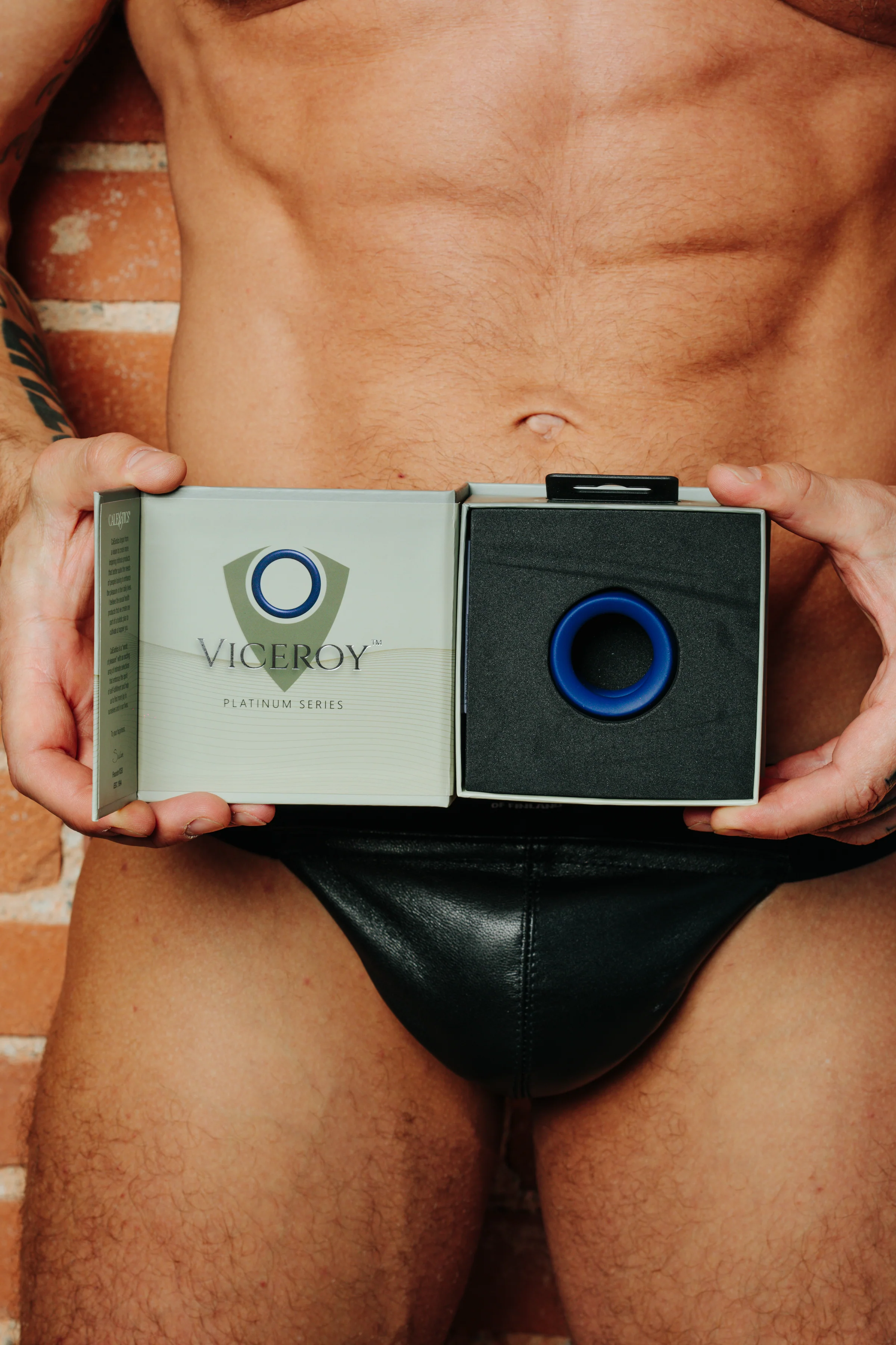Viceroy Dual Ring Silicone Cock Ring - Blue - Image 6