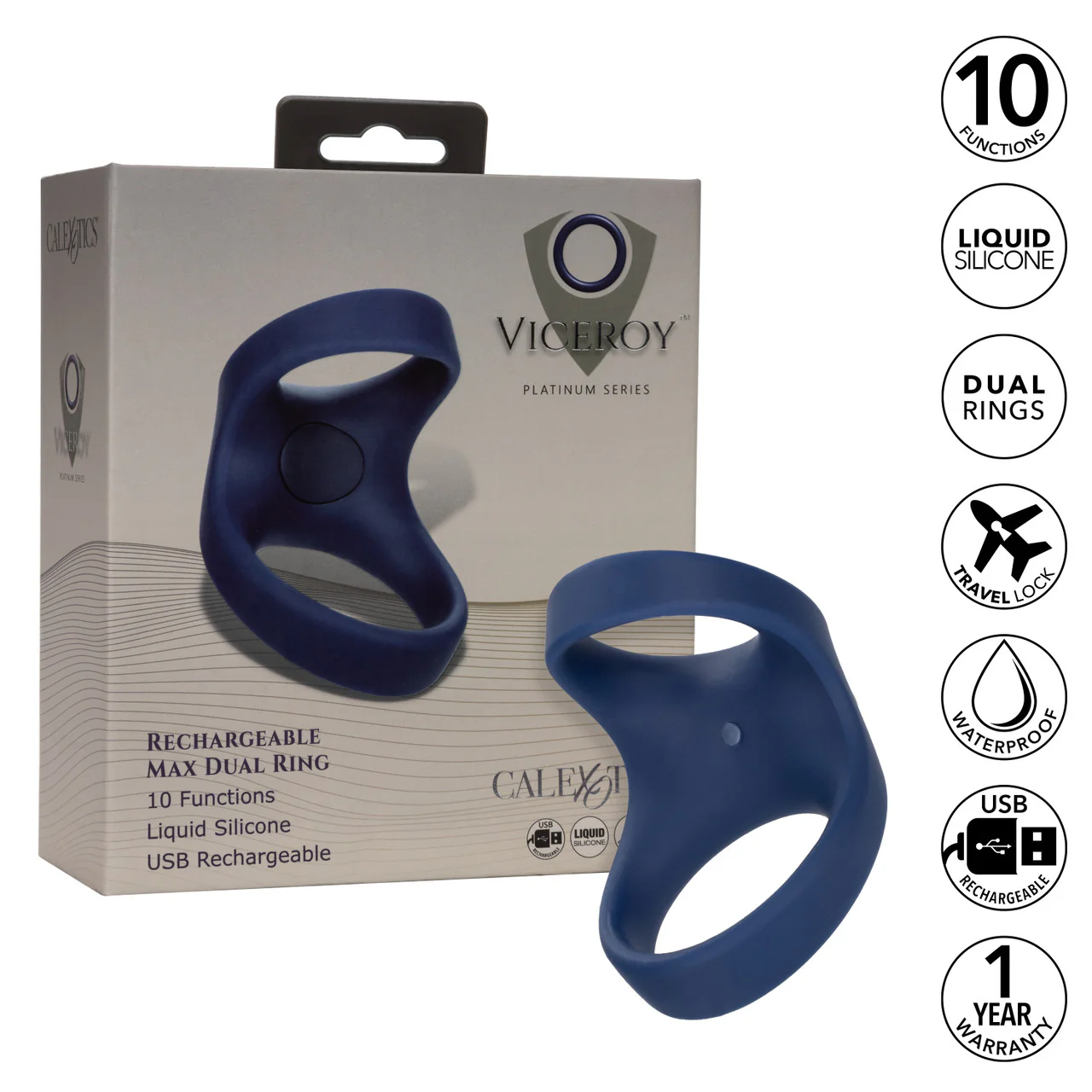 Viceroy Silicone Rechargeable Max Dual Ring - Image 6
