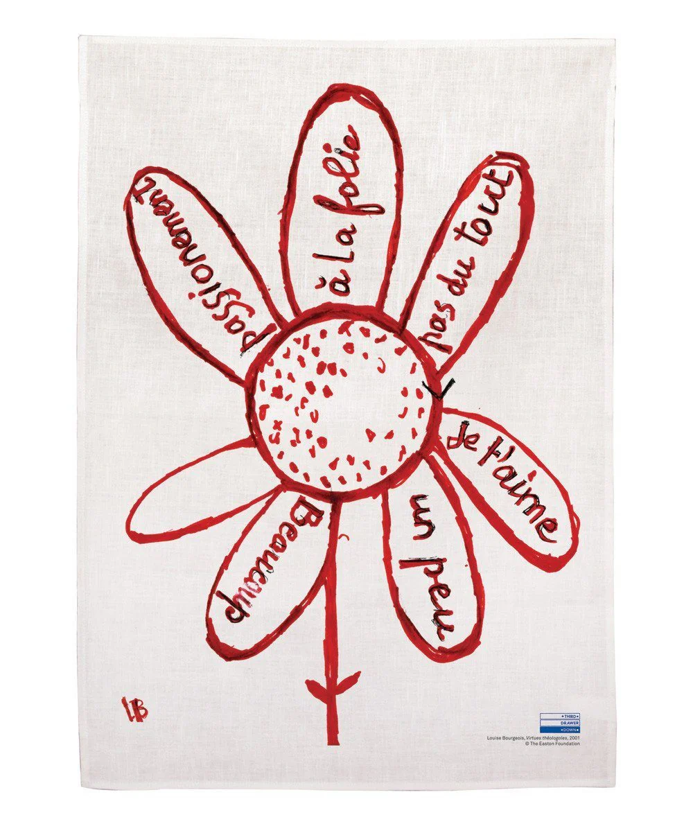 Virtues theologales Linen Tea Towel by Louise Bourgeois x Third Drawer Down - Image 3