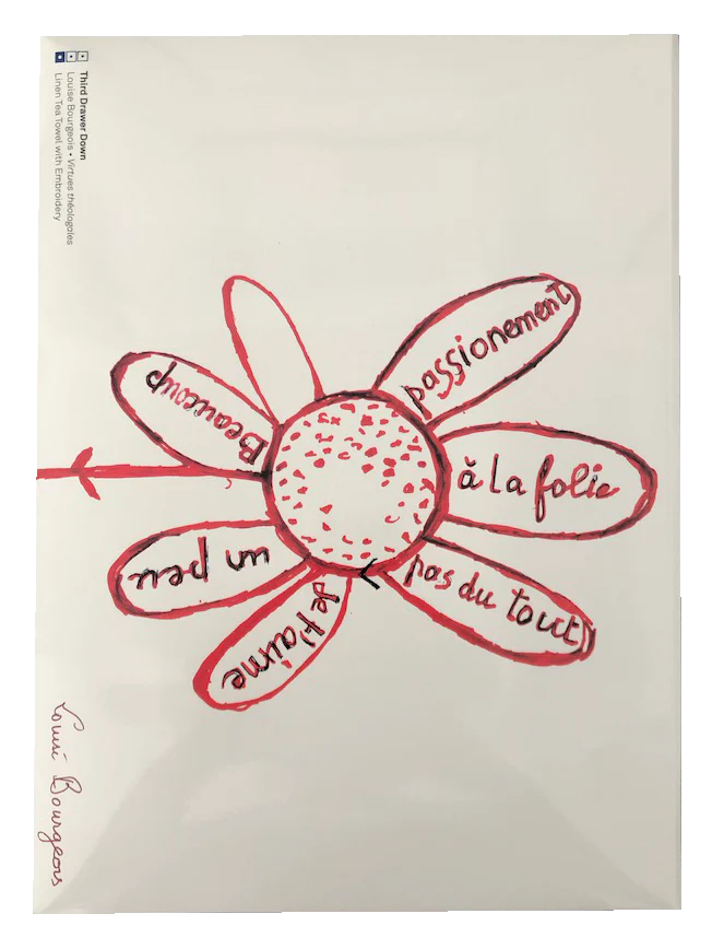 Virtues theologales Linen Tea Towel by Louise Bourgeois x Third Drawer Down - Image 4