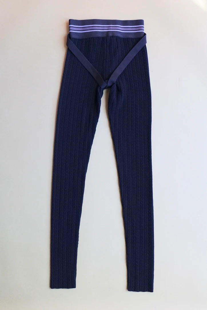 WALTER VAN BEIRENDONCK Jock Leggings Black SS23 - Image 4