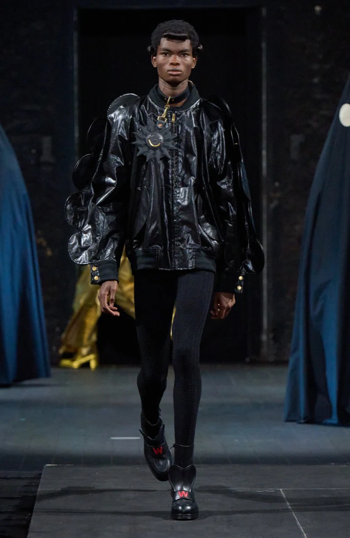 WALTER VAN BEIRENDONCK Jock Leggings Black SS23 - Image 5