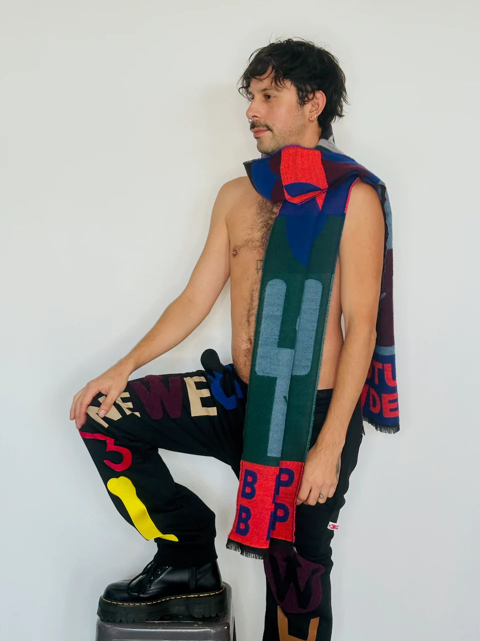 Walter Van Beirendonck Beep Beep Scarf - Orange - Image 2