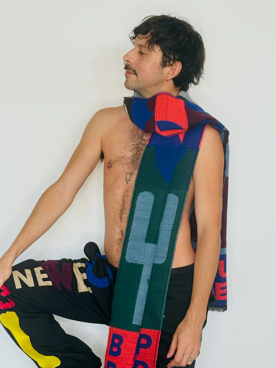 Walter Van Beirendonck Beep Beep Scarf - Orange - Image 4