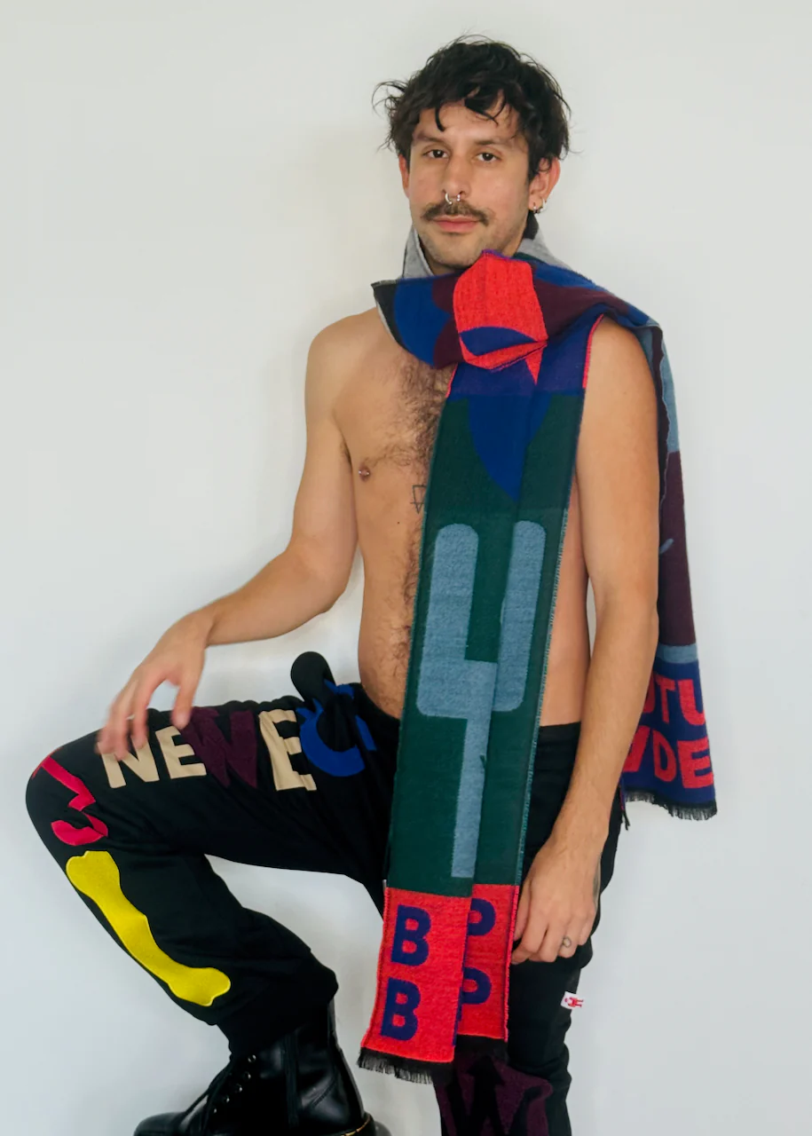 Walter Van Beirendonck Beep Beep Scarf - Orange - Image 5