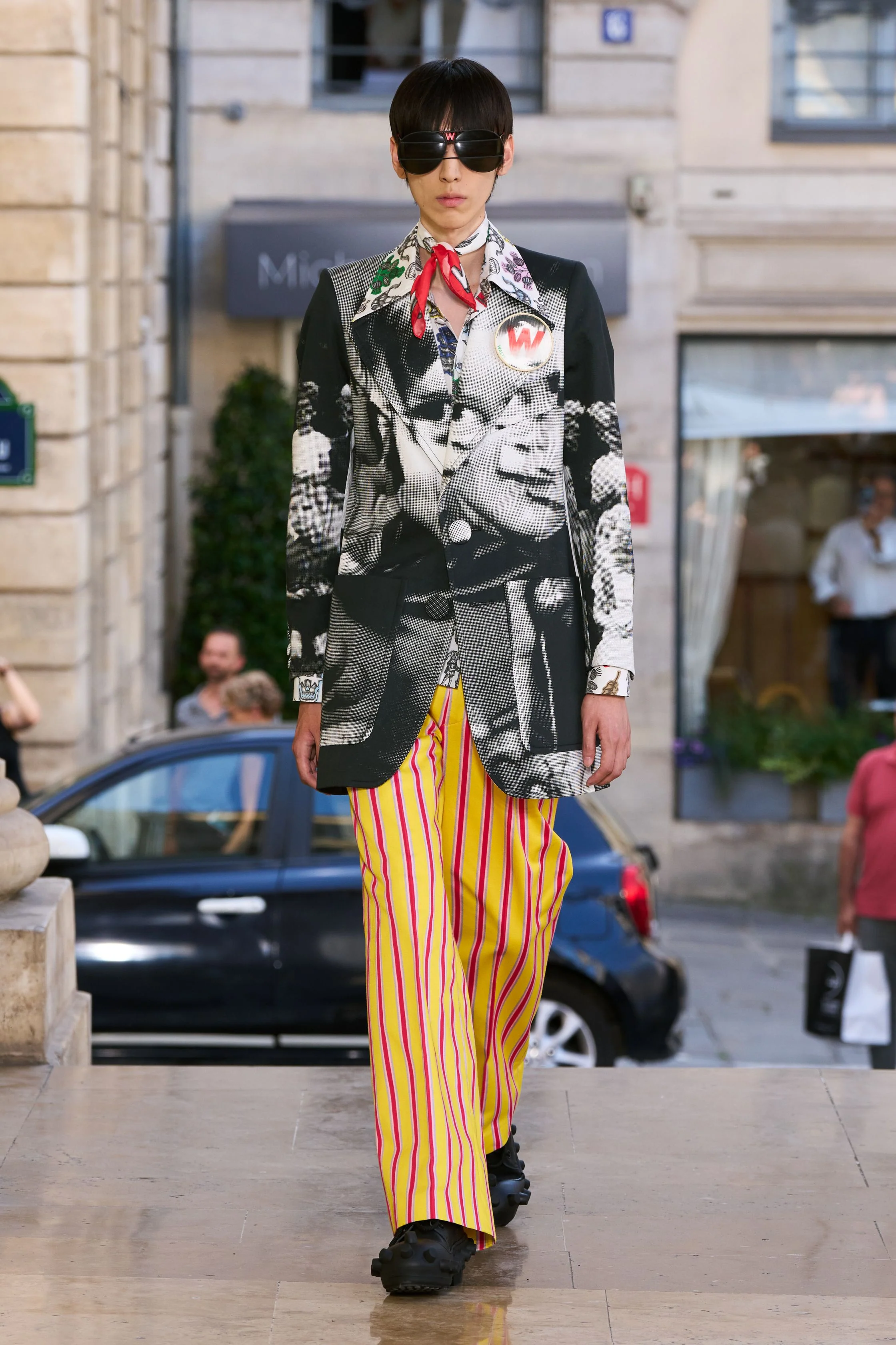 Walter Van Beirendonck Crown Bandana - Red - Image 3