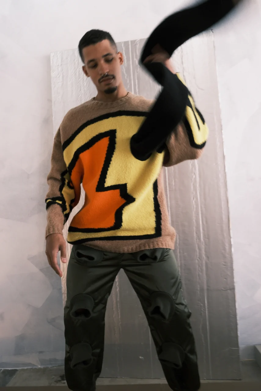 Walter Van Beirendonck Moon Eye Camel Knit FW 24-25 - Image 14