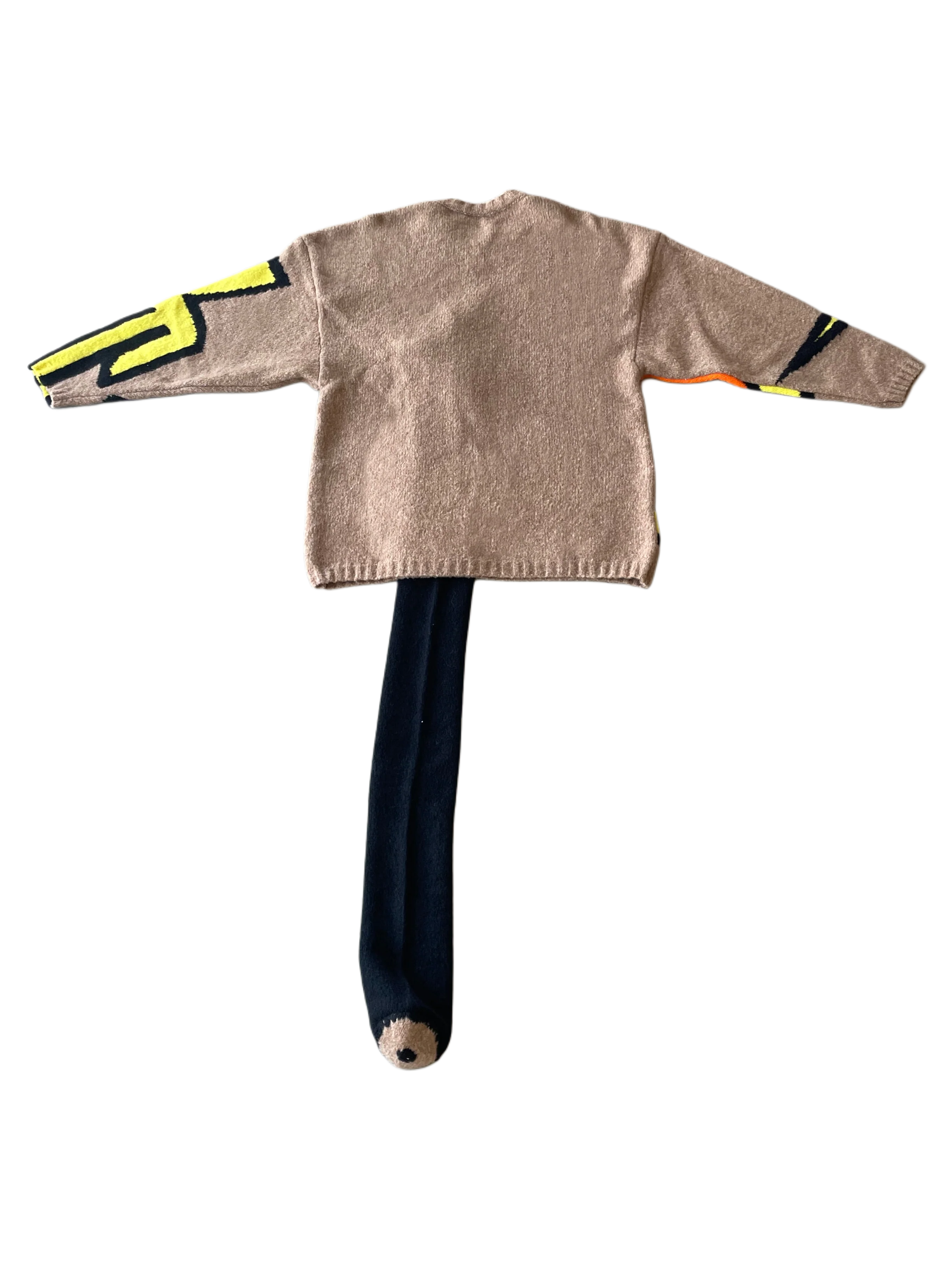Walter Van Beirendonck Moon Eye Camel Knit FW 24-25 - Image 6