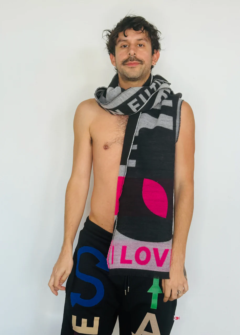 Walter Van Beirendonck New Scarf Single Milk - Image 2