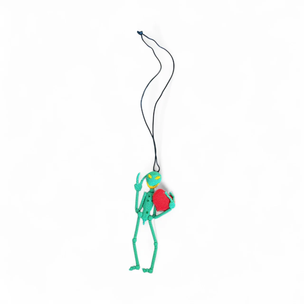 Walter Van Beirendonck Peace Alien Necklace in green - Image 2