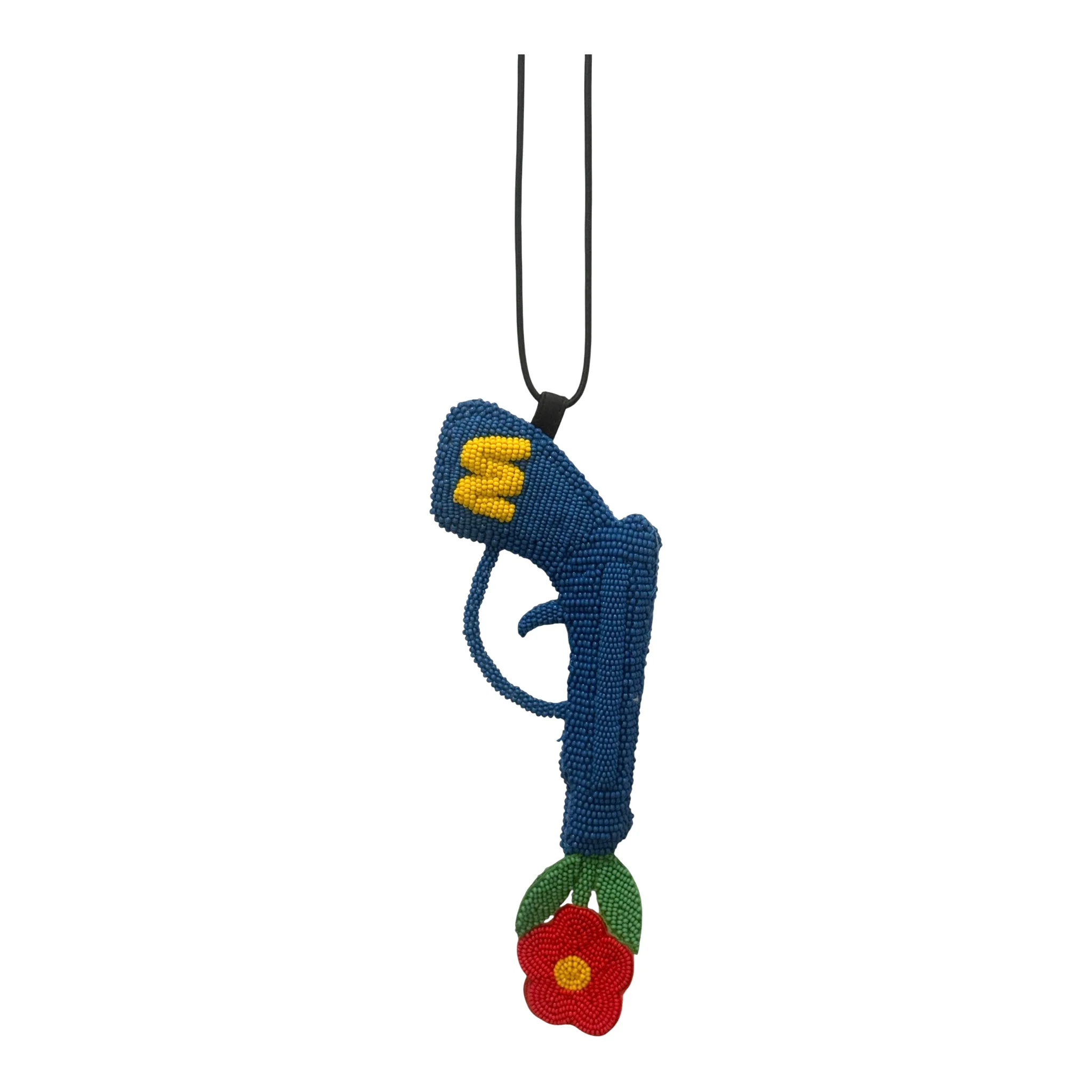 Walter Van Beirendonck peace Gun Necklace - Blue - Image 3